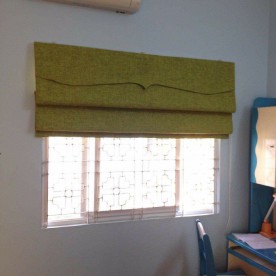 Rèm vải Roman 1 lớp lớp